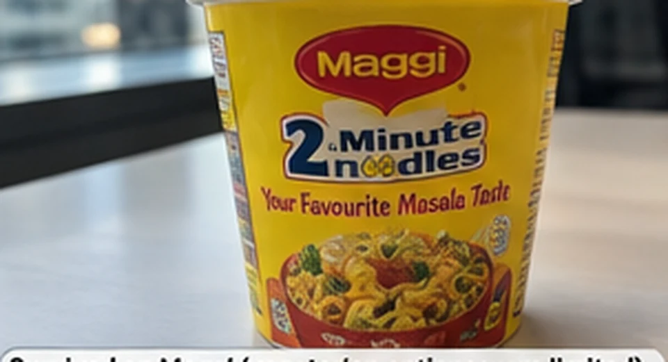 Illustrative instant noodle cup