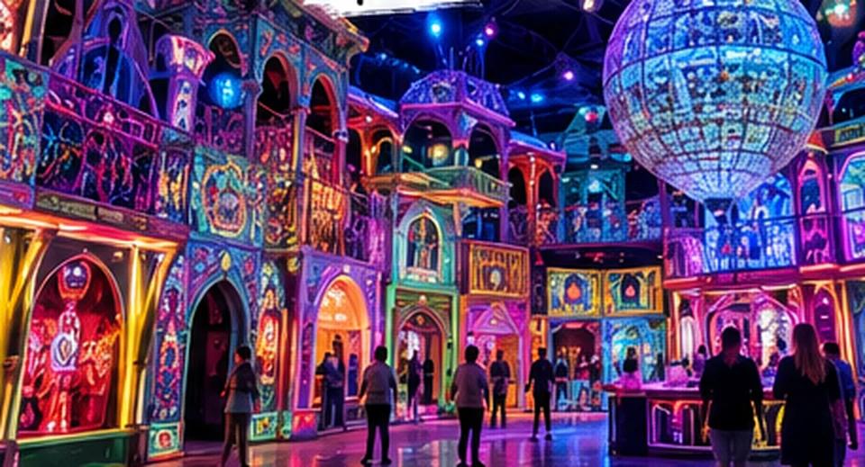 Illustrative immersive art installation