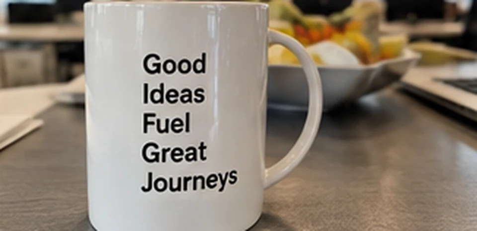 Illustrative office coffee and food