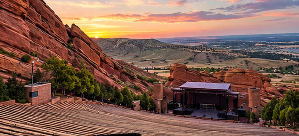 Illustrative view of Red Rocks Park and Amphitheatre