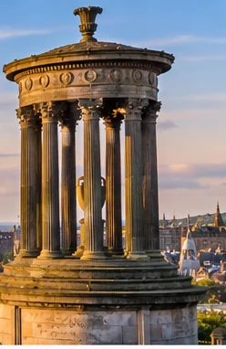 Calton Hill monument and skyline