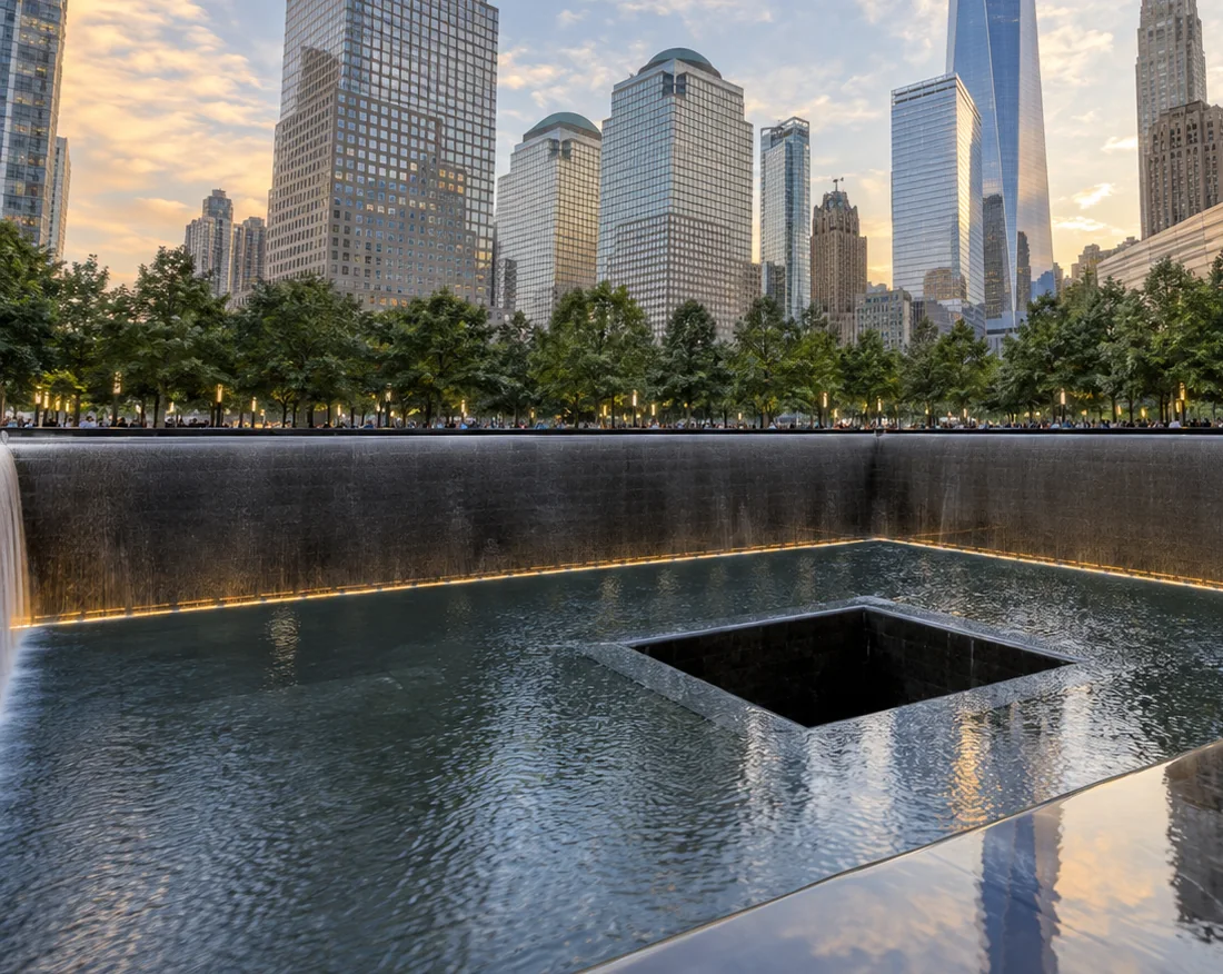 Illustrative 9/11 Memorial and Museum area