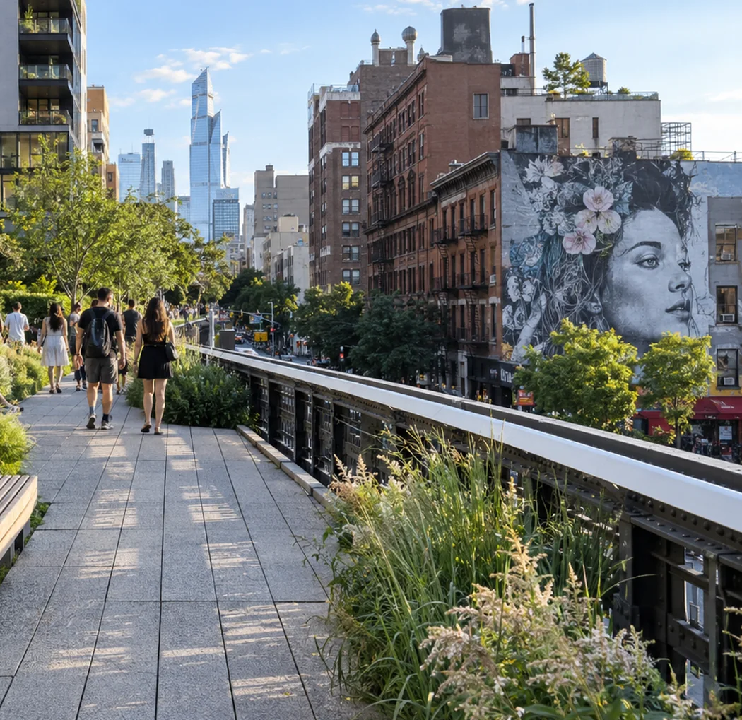 Illustrative Chelsea and High Line neighbourhood
