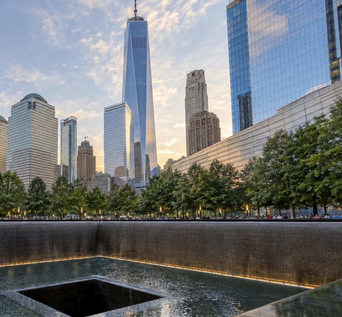 Illustrative Lower Manhattan and Financial District skyline
