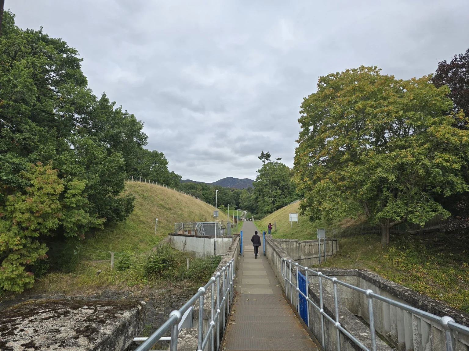 Walking path in the Pitlochry Dam area