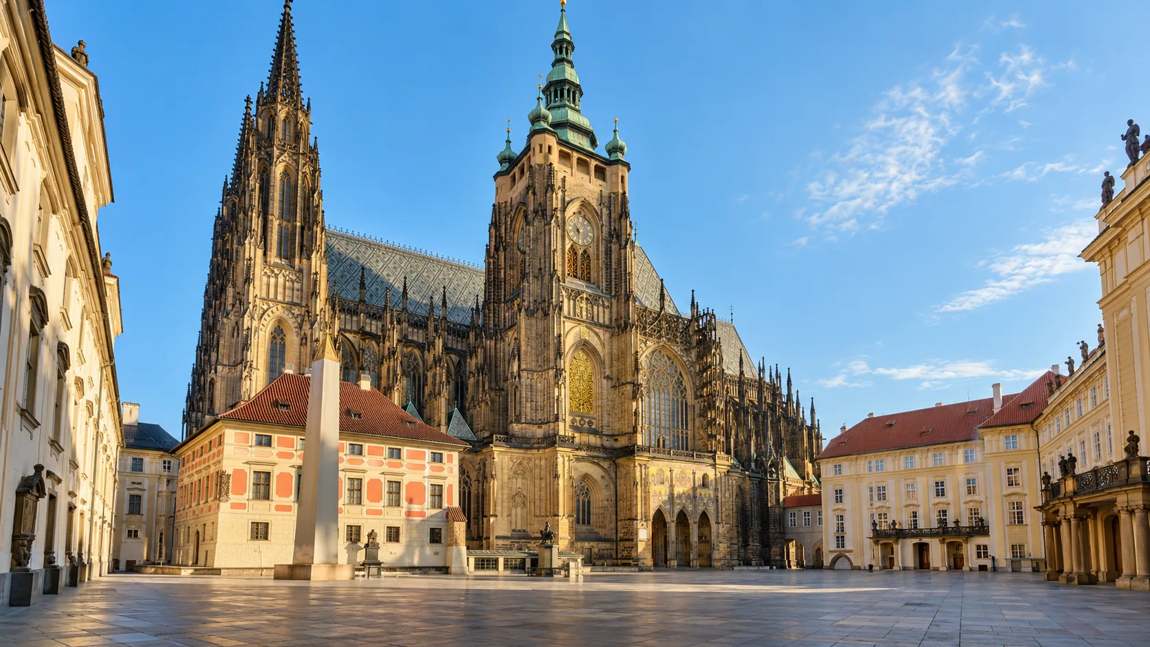 Saint Vitus Cathedral in the Prague Castle complex