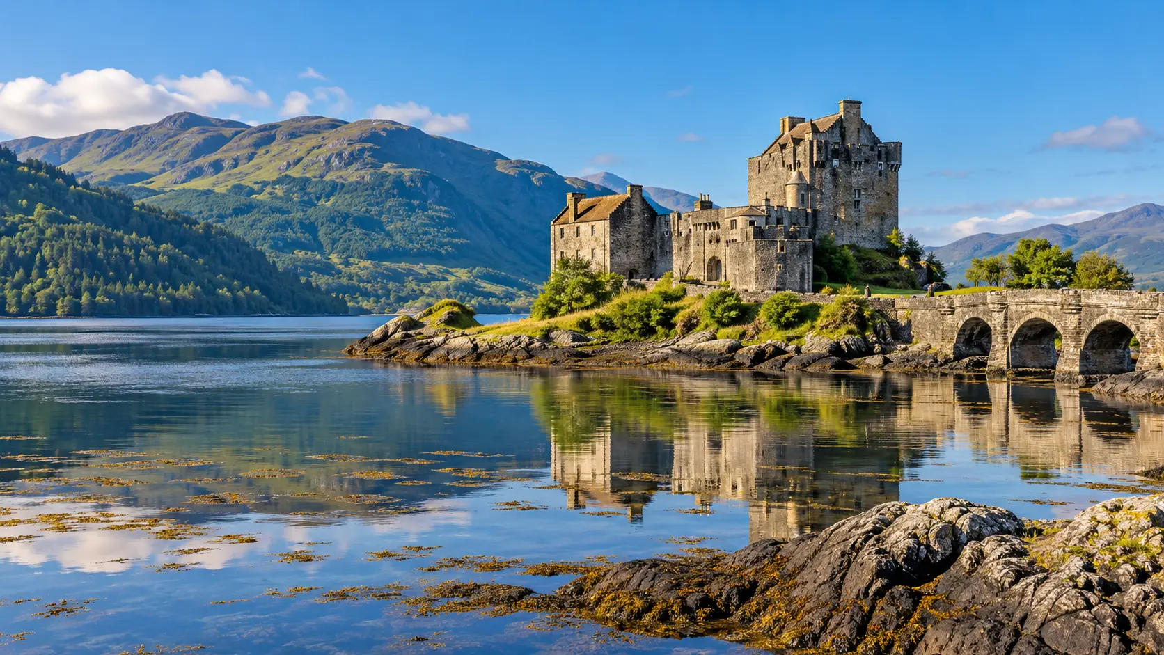 Eilean Donan Castle beside the loch