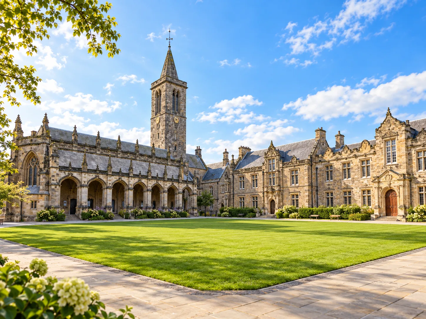 Illustrative historic University of St Andrews courtyard